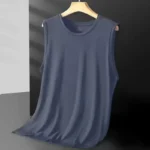 Men's Ice Silk Mesh Vest Lightweight Sports Summer Wear Sleeveless T-shirt - Image 6
