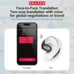 ERAZER XT66PRO Bluetooth Earphones ASMR Headsets DIY APP AI Translator Earbuds Wireless - Image 4