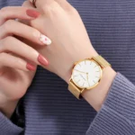 HANNAH MARTIN Brand Quality Stainless Steel Japan Quartz Movement Waterproof Women Watch - Image 6