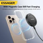 Essager Magnetic Wireless Charger With Holder 15W Fast Charging For iPhone16 15 14 13Pro Max - Image 4