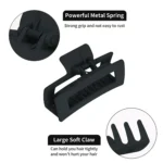 4Pcs/Set Women Girls Claw Clips Coffee Black Hair Claw Nonslip Crab Hairpins - Image 5