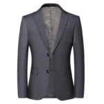 Blazer New Men's Fashion Business Solid Color British Style Professional Work - Image 3