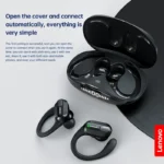 Original Lenovo XT80 Earhooks Sports Bluetooth Wireless Headsets with Mic - Image 4