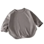 Baby Boys Basic Tee Long Sleeve T-shirts Pure Cotton Baby Girl Tops Kids T-shirt - Image 6