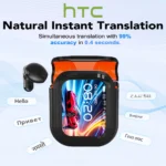 Translator HTC NE20 New Bluetooth 6.0 Wireless Headphones Translation Earphones IPX4