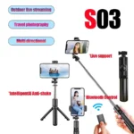 Roreta Selfie holder Tripod with Wireless Bluetooth Remote, Portables Foldable Stand - Image 6