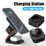 3 in 1 Foldable Charging Station Fast Magnetic Wireless Charger Stand for iPhone 17 16 15 14 13 12 - Image 6