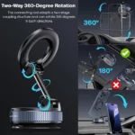 Vacuum Magnet Bracket Upgraded Version Multi-angles Adjustment Strong Car Navigation Phone Holder - Image 2