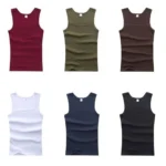 Hot Sale Summer Male clothes Women Basic Elastic tank top Pure Cotton Sleeveless - Image 2
