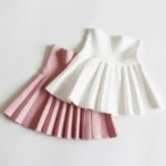 Baby Girls Knit Skirt Autumn Winter Princess Pleated Children School High Waist - Image 4