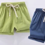 2-10Y Children's Shorts For Boys Girls Cotton Linen Short Pants - Image 6