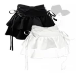 New Fashion Women Hot Girl Sweet Kawaii Bow Vintage Y2k Clothes American Streetwear - Image 4
