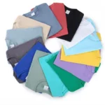 100% Cotton T-shirt Men Women Solid Color O Neck Short-sleeved - Image 3