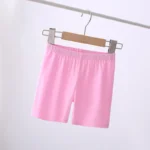 6pcs Basic Solid Color Girls Shorts Simple Style Summer Casual Kids Short Pants - Image 5