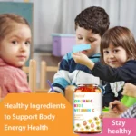 Kids Gummies - with Vitamin C, Zinc for Mood Balance Support,  Boosts Immunity - Image 3