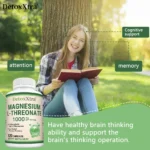 Magnesium L-Threonate Supplement - 1000mg, Supports Quality of Sleep, Focus - Image 4
