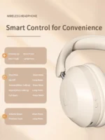 Over-ear Bluetooth headphones, high-quality wireless calls, long-life sports, gaming and music - Image 6