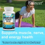 Magnesium Citrate Supplement - Supports Heart, Muscle, Nerve, Bone Health, Promote Energy Metabolism - Image 4