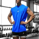 Sleeveless T-shirt Men Quick-drying Fitness Bodybuilding Shirt Male Fashion - Image 2
