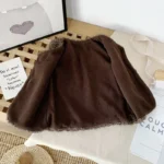 Autumn Winter Baby Lamb Wool Plus Velvet Waistcoat Girls Boys Plush Vest - Image 3