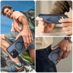 For Magsafe Wireless Charge Fold Magnetic Stand Phone Case For iPhone - Image 6