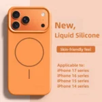Magnetic Original Liquid Silicone Case For iPhone 12 13 14 15 16 17 Pro Max - Image 2