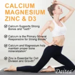 Daitea Calcium Magnesium Zinc Capsules Vitamin D3 helps support bones, teeth, heart - Image 5
