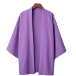 Summer Men Solid Color Kimono Cardigan Big Size 3XL Women Simple Haori Japanese Traditional Costume - Image 5