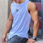 2024 newest Summer Gym Vest High Quality mesh Shirt Sleeveless Men’s Clothing basketball running Fitness Sports Vest men