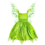 Girls Flower Fairy Dress Up Kids Princess Dress With Wings Halloween Princess Costume - Image 2