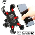 Universal 360° Rotatable Non-Slip Bicycle Phone Holder Adjustable Stand - Image 2