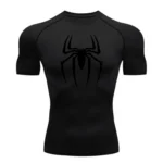 2025 Men's Spider Print Compression Shirt, Quick Dry T-Shirt, Gym Running Jersey - Image 3