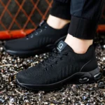 New Styles Men Safety Boots With Steel Toe Cap Anti-smash Work Sneakers - Image 3