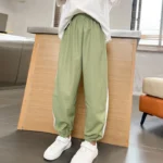 1/3 Pieces Children's summer solid color basic sports pants boys casual Joker - Image 5