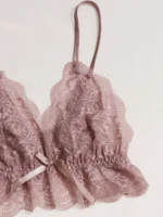 Lace Trim Cami Top With Satin Shorts Pajama Set For Women - Image 4