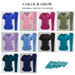 Nurse Uniform Medical Beauty SPA Uniform Dental Scrub Nursing Healthcare Scrubs Set - Image 4