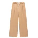 HXAO Women Pants Summer Baggy Pants For Woman Pleats Casual Black Pants - Image 3