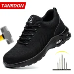 New Styles Men Safety Boots With Steel Toe Cap Anti-smash Work Sneakers