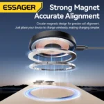 Essager Magnetic Wireless Charger With Holder 15W Fast Charging For iPhone16 15 14 13Pro Max - Image 3