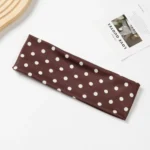Fashion Polka Dot Makeup Hairband Hair Accessories New Wave Yoga Elastic Headband - Image 5