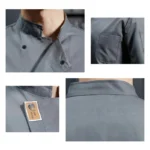 Professional Chef Work Clothes Catering Cooking Clothes Tops Restaurant Uniform Kitchen Shirt - Image 6