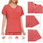 Newest Nursing Clothing Pink Blue Doctor Nurse Uniforms Women Men Scrubs Sets - Image 4