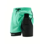 Men's casual shorts, suitable for fitness, training, cycling, cool and breathable, daily wear - Image 2
