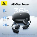 Baseus Eli 2i Fit Open-Ear Earphones True Wireless Bluetooth 6.0 Ear Hooks Earbuds - Image 6