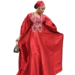 African Attire For Women Abaya Embroidery Plus Size Elegant Party Church Dress - Image 3