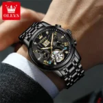 OLEVS Classic Men's Watches Tourbillon Multi-function Full Automatic Men Watch - Image 3