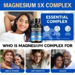 Magnesium Pills Supplement - 5 in 1 Complex, Glycinate, Citrate, Malate,Oxide - Stress, Muscle & Heart Support - Image 5