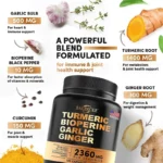 Turmeric Curcumin with Black Pepper for Optimal Absorption, Best Vegan Joint Support Supplement - Image 2