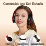 CATASSU Earphone Bluetooth Headphones Over Ear Stereo Wireless Headset - Image 3