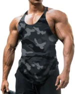 Clearance_Men's Thin Camouflage Sleeveless Vintage Sports Fitness Training Vest - Image 6